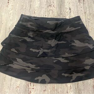 Athleta Girl Skort- Black Camouflage Size L/12 Girls